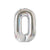 40-inch Jumbo Silver 0-9 Number Foil Balloon