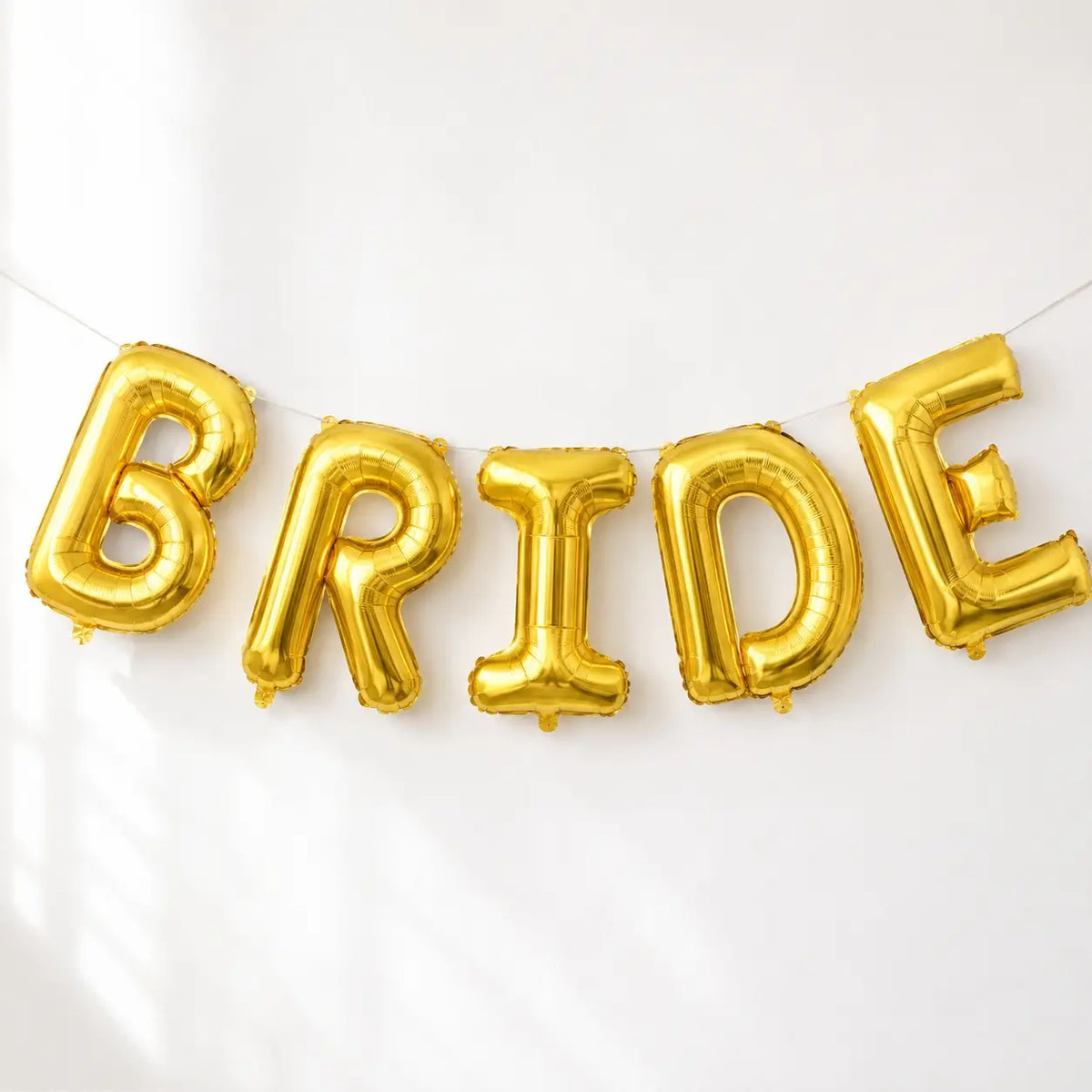 40-inch Jumbo Gold BRIDE Foil Balloon Banner.