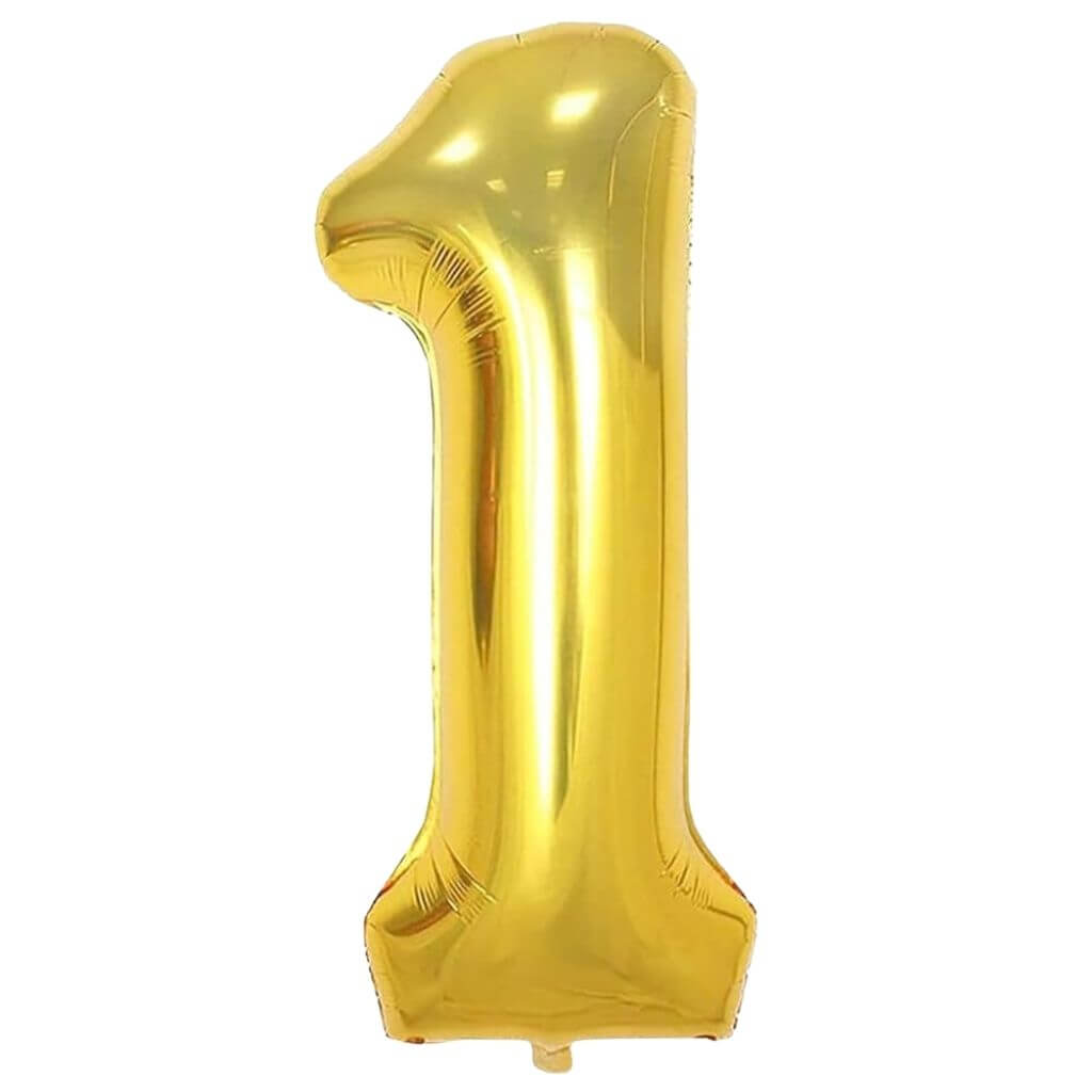 40-inch Jumbo Gold Number 1 Foil Balloon