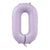 40-inch Jumbo Pastel Lilac 0-9 Number Foil Balloon