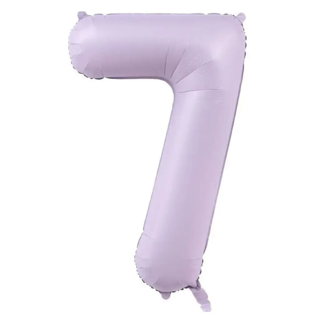 40-inch Jumbo Pastel Lilac 0-9 Number Foil Balloon