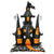 Jumbo 3D Black Haunted Castle Standing Foil Balloon