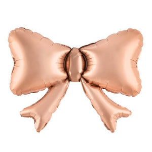 Large brown bow foil balloon for backdrop or table styling