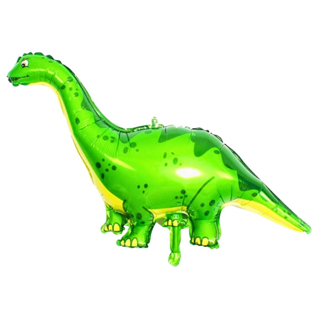 Jumbo Brontosaurus Dinosaur Foil Balloon - green, pink, red