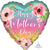 Jumbo Happy Mother's Day Flowers and Ombre Heart shaed foil Balloon 71cm
