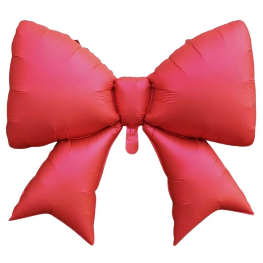 Jumbo Matte Red Ribbon Bow Foil Balloon Party Decorations