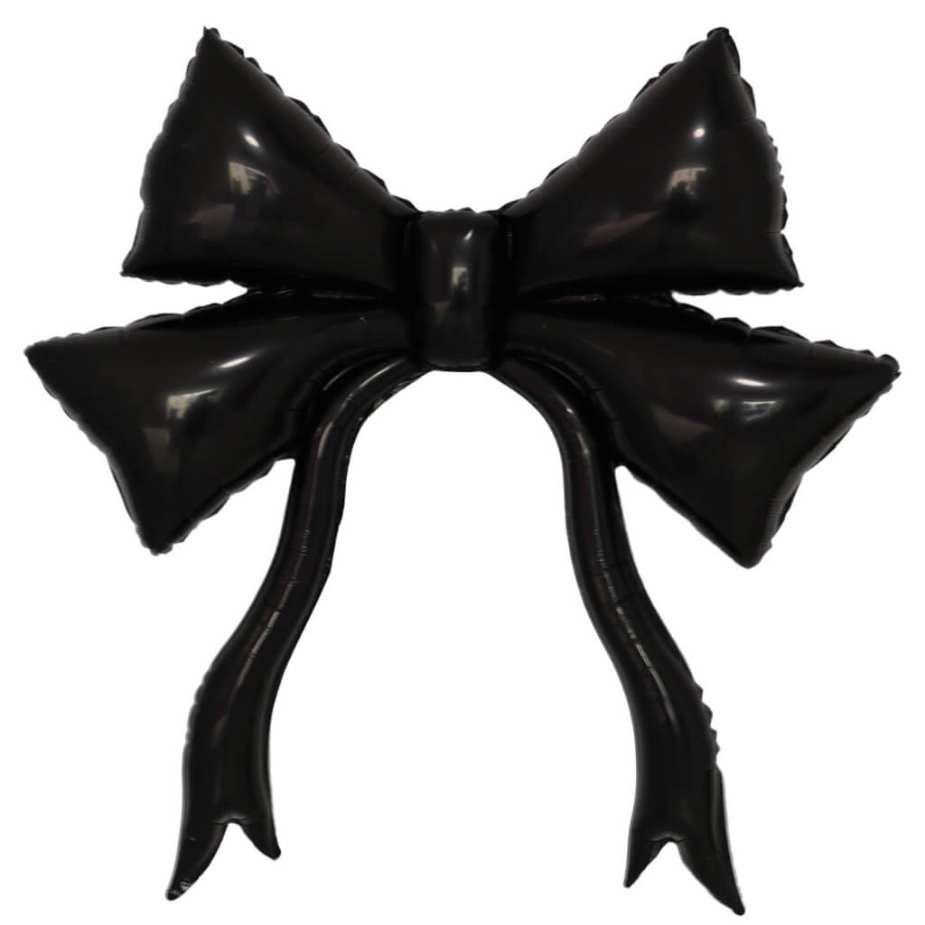 Jumbo black Bow Knot Foil Balloon 120cm Baby Shower Birthday Party Decoration