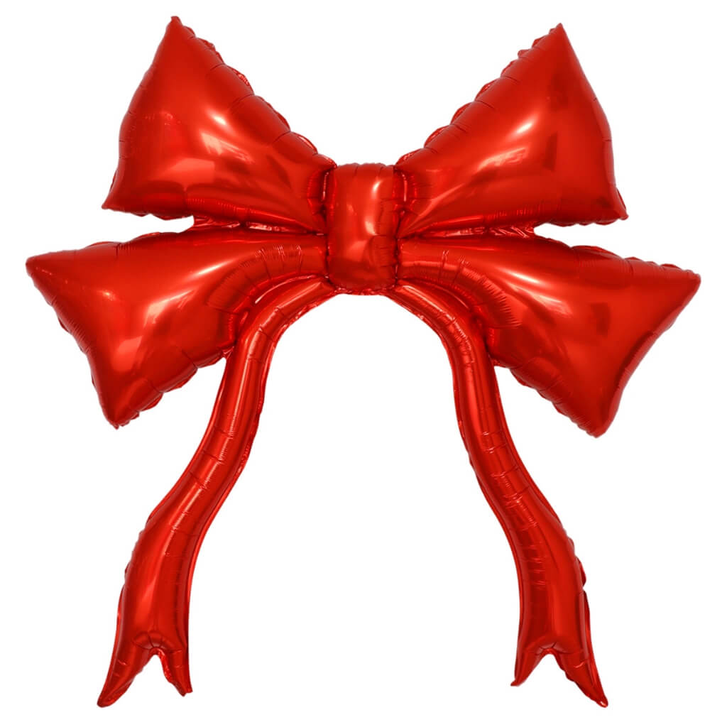 Jumbo red Bow Knot Foil Balloon 120cm Baby Shower Birthday Party Decoration
