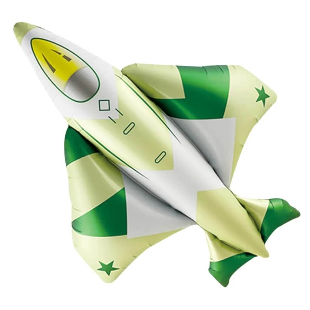 Jumbo Military Jet Foil Balloon – Camouflage Aircraft Party Decor