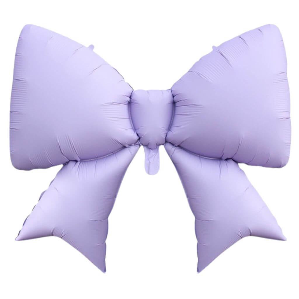 Jumbo Pastel Purple Ribbon Bow Foil Balloon Party Decorations