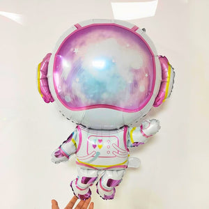 Jumbo Pink Astronaut Foil Balloon 81cm Girl Outer Space Party Decoration