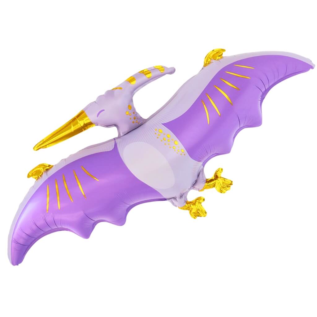 Jumbo Purple Flying Pterosaur Dinosaur Foil Balloon