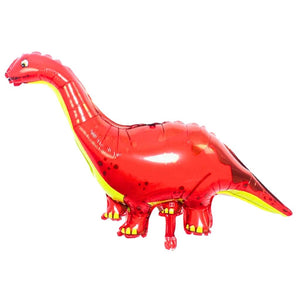 Jumbo red Brontosaurus Dinosaur Foil Balloon
