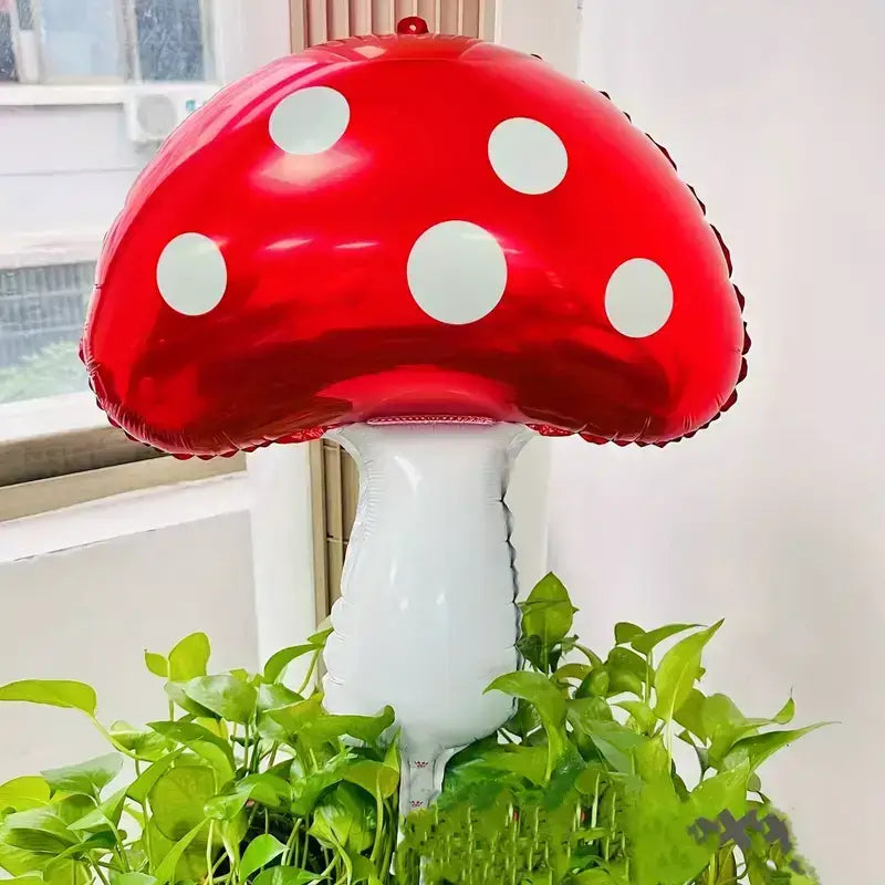 Jumbo Red Mushroom Foil Balloon