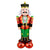 Jumbo Standing Nutcracker Foil Balloon with Separated Base Stand.