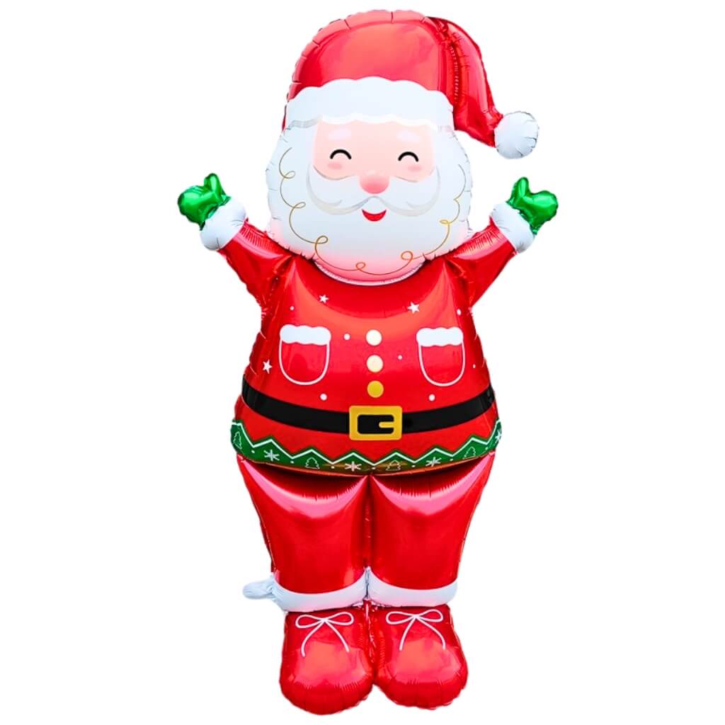 Inflatable Santa Claus balloon on a white background