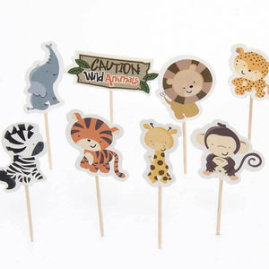 Jungle Animal Cupcake Picks 8 Pack