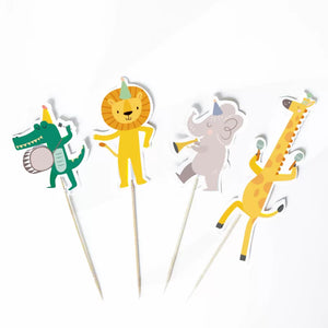 Jungle Animal Cupcake Picks 12pk