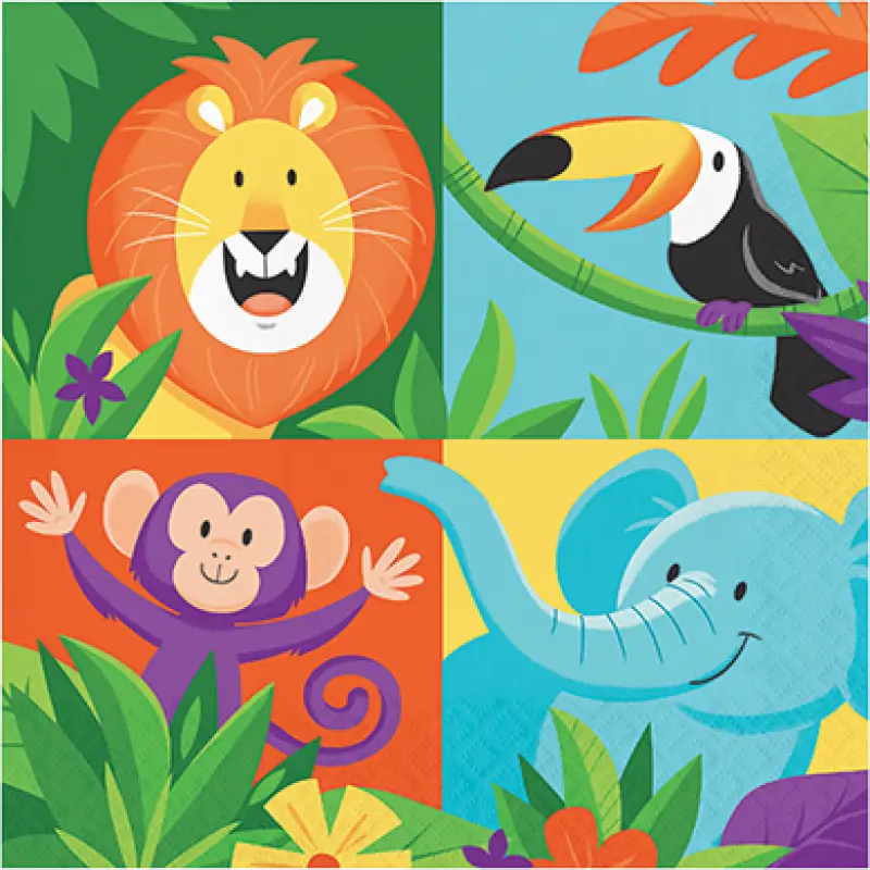 Jungle Safari Lunch Napkins 16pk