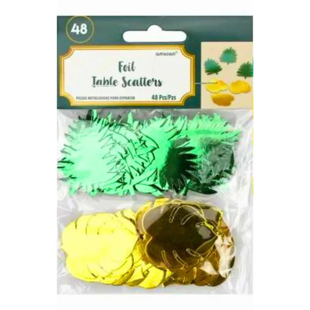 Key West Palm Leaf Foil Confetti Table Scatters