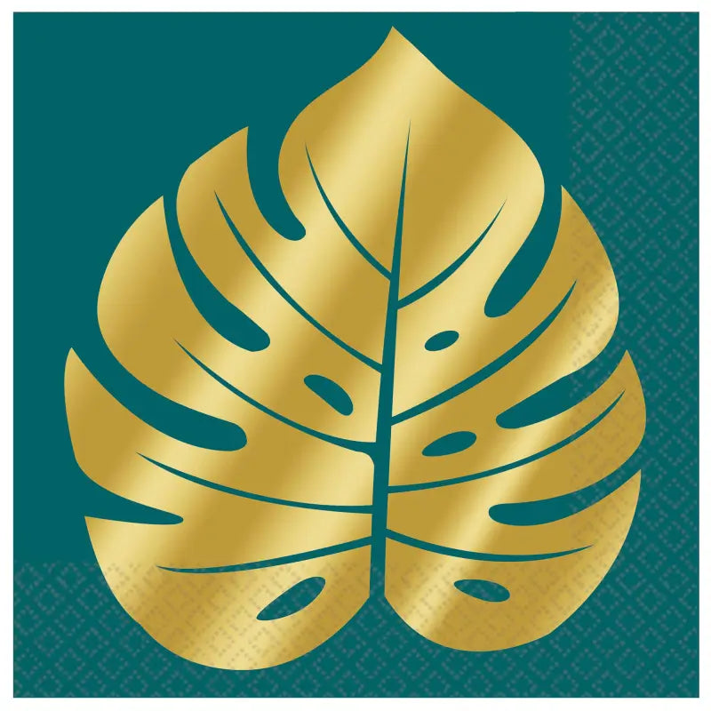 Key West Palm Leaf Beverage Napkins 16pk