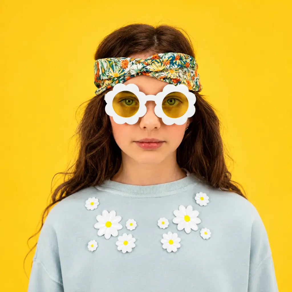 Sunshine themed party glasses