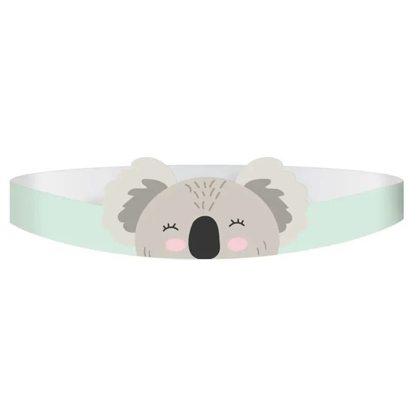 Koala bear Mini Paper Tiaras 8pk