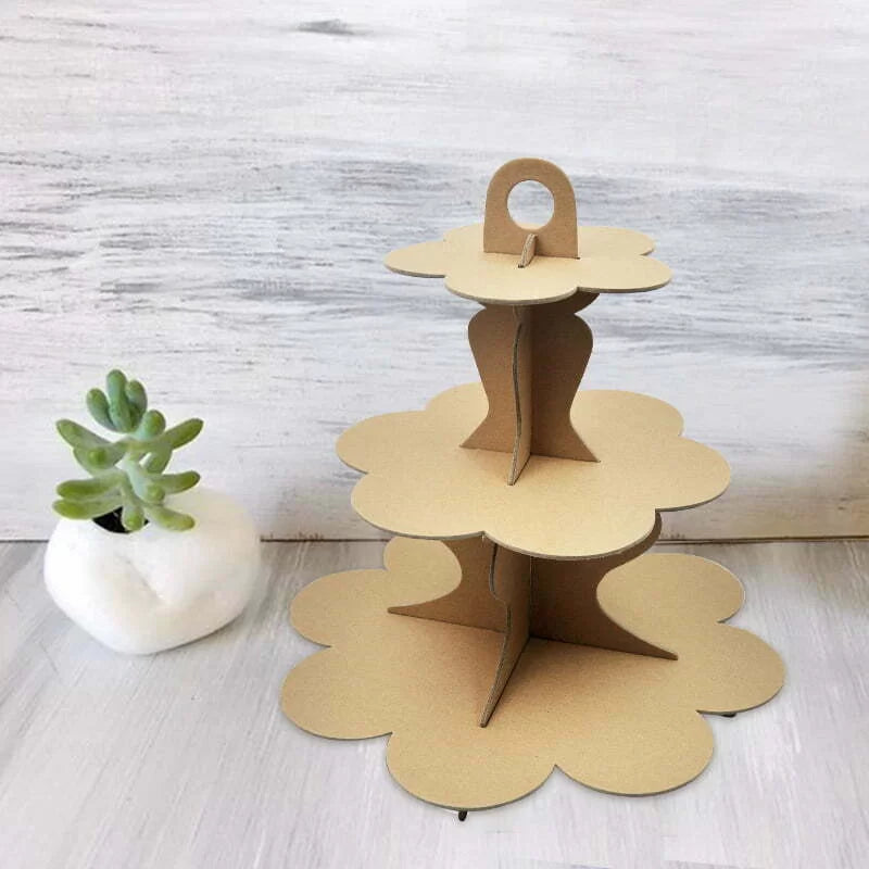 Kraft 3 Tier Cupcake Stand