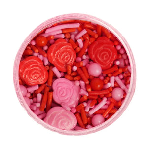 Sprinks La Vie En Rose Sprinkles 70g – Pink & Red Rose Mix