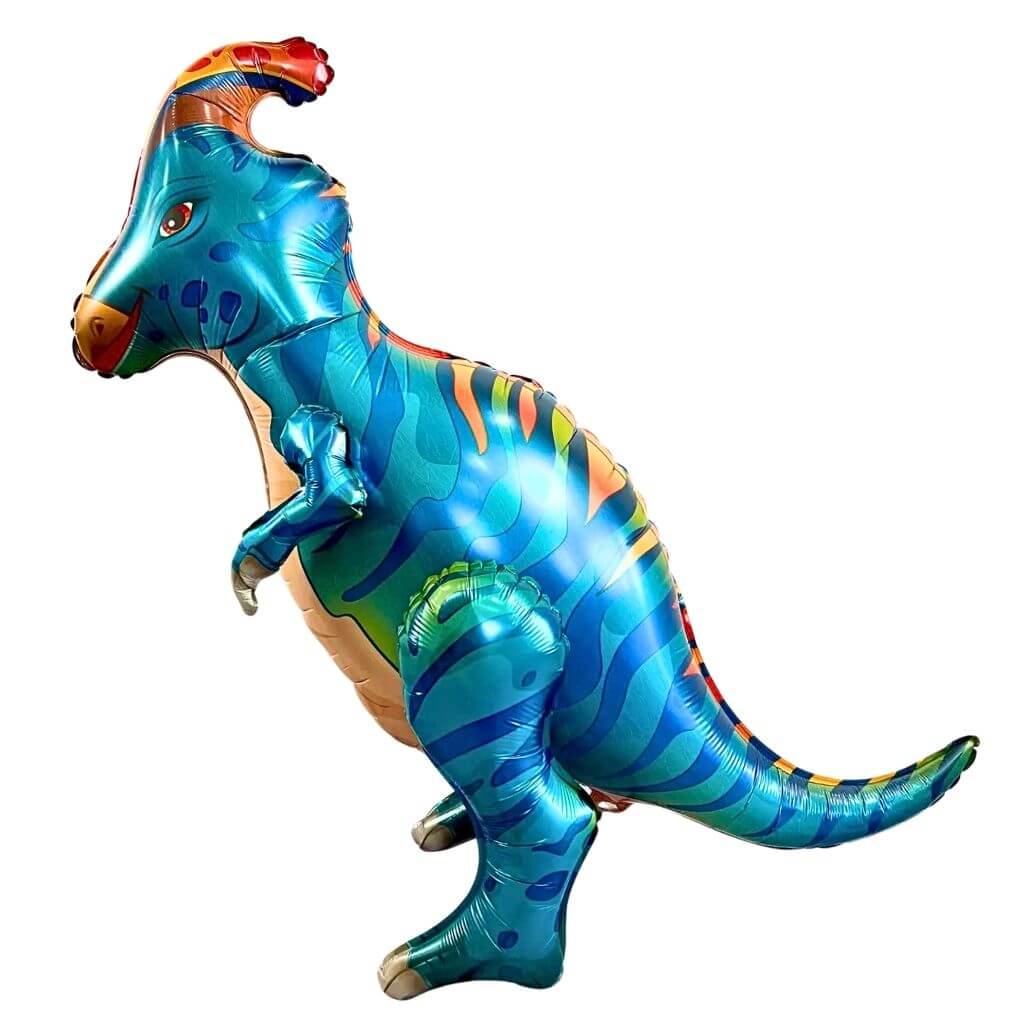 Freestanding Blue Parasaurolophus Dinosaur Balloon