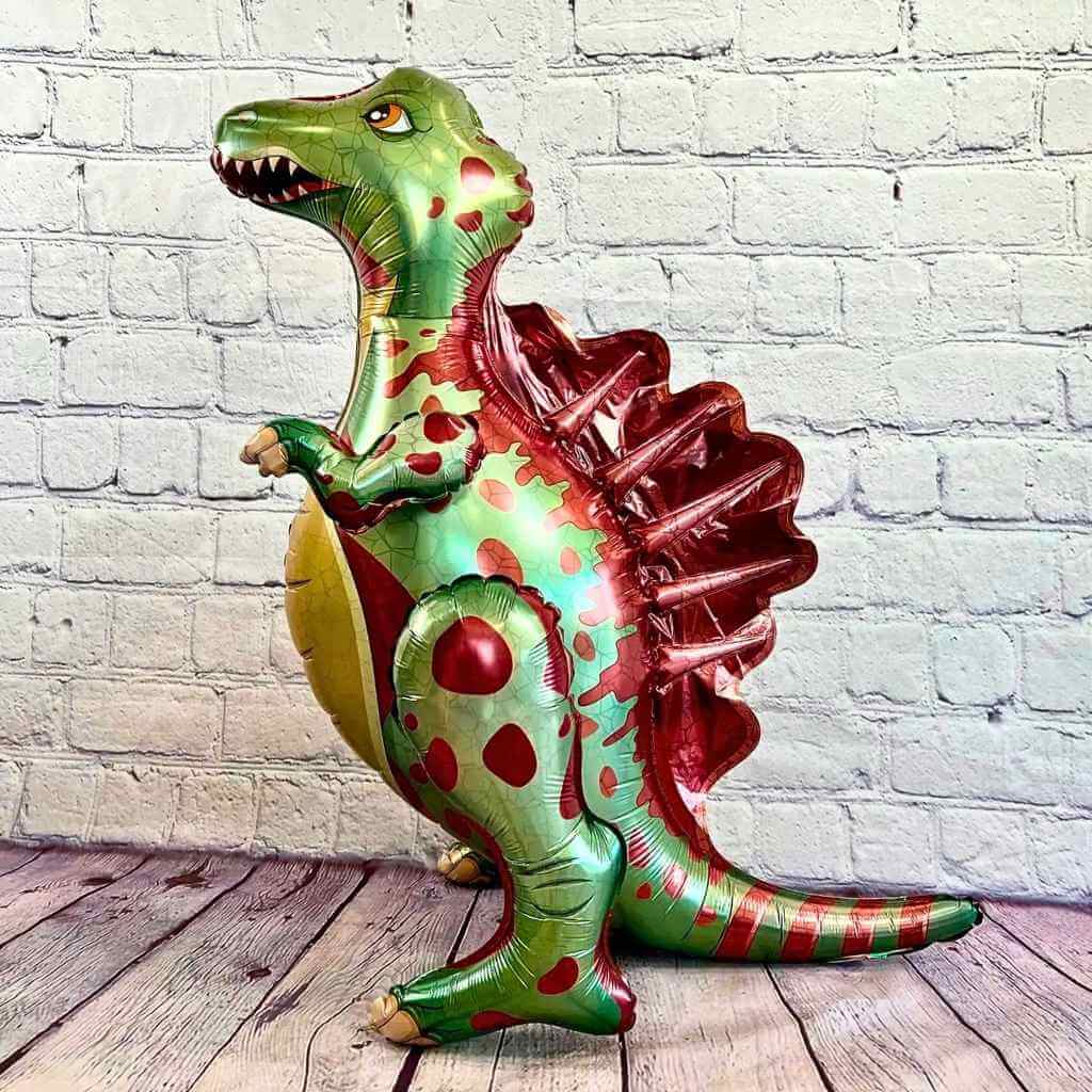 Freestanding Green Spinosaurus Dinosaur Balloon – Movable Legs