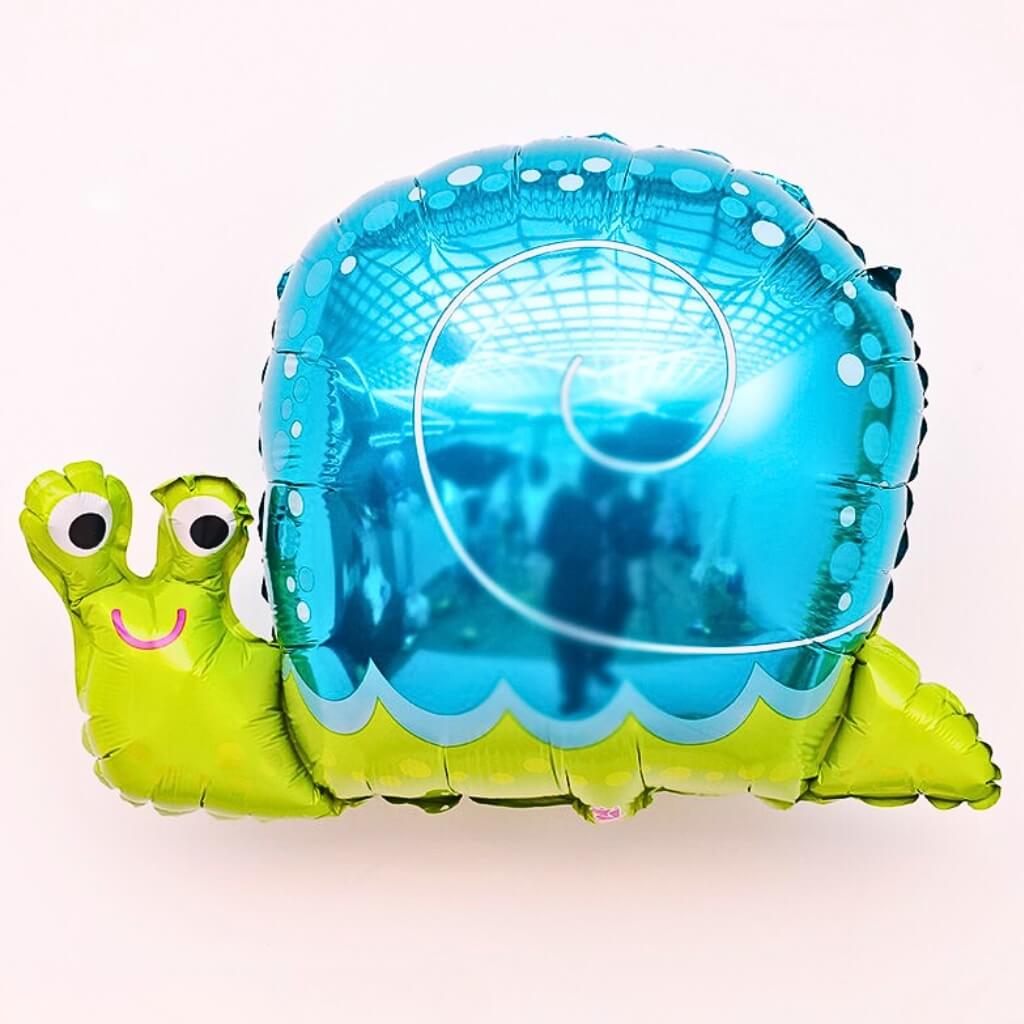 Large Smiling Snail Foil Balloon 60cm for insect garden party