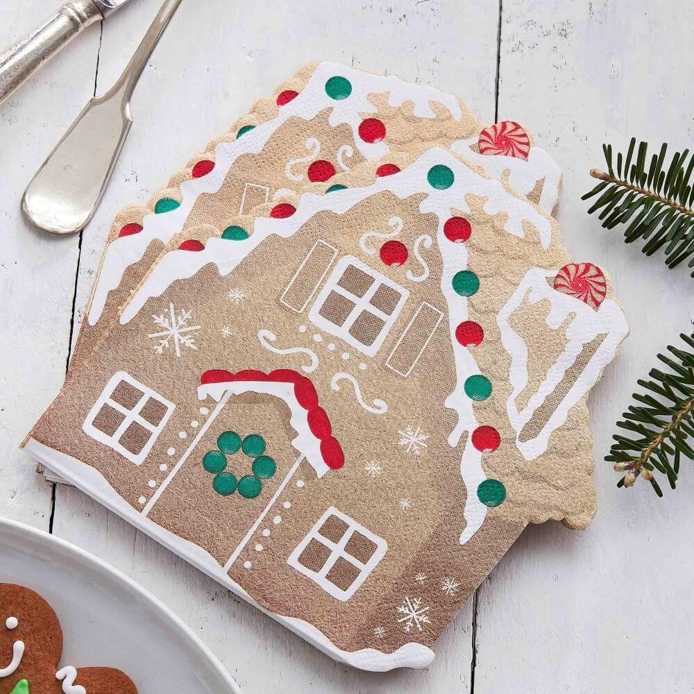 Gingerbread House Paper Napkins 16pk