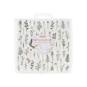 Let's Partea Afternoon Tea Floral Print Cocktail Napkins 16pk