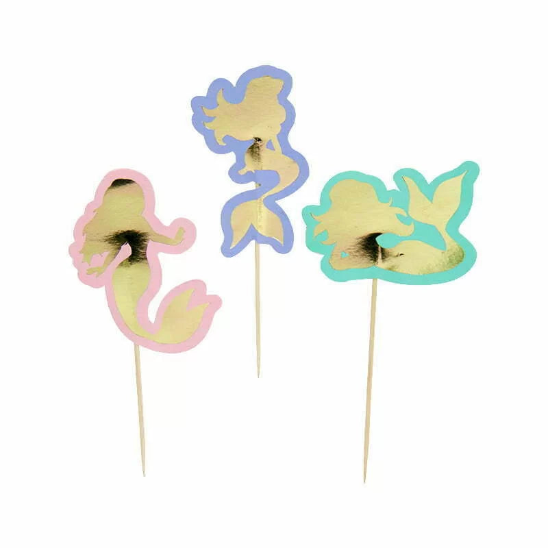 Little Mermaid Cupcake Toppers 8pk