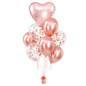 Luxe rose gold balloon bundle