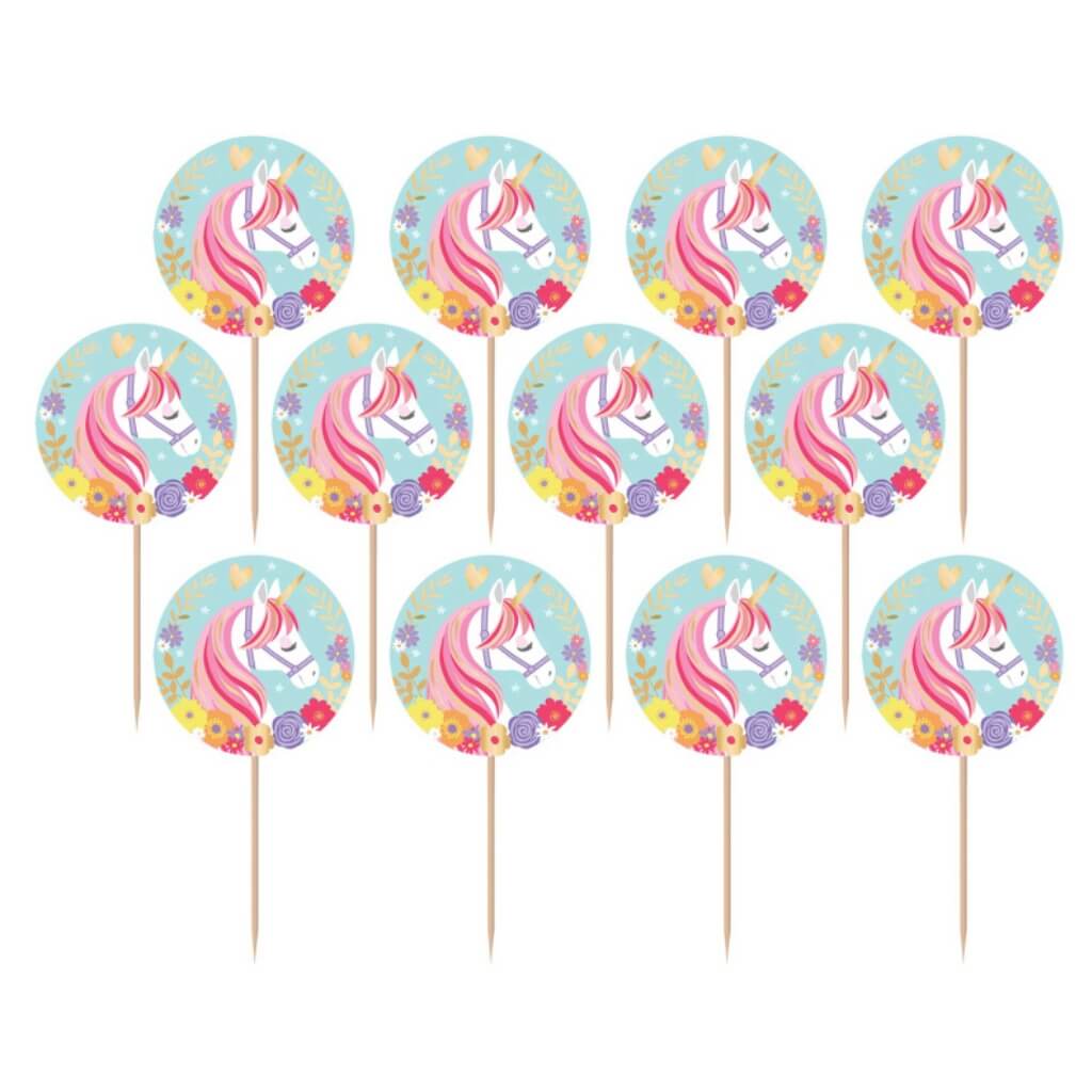 Pack of 24 Magical Unicorn Cupcake Picks