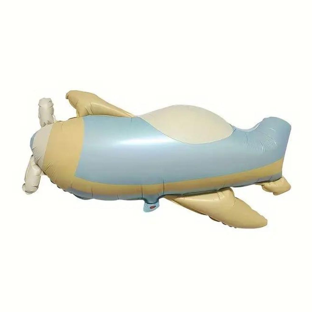 Matte Frosted Retro Plane Foil Balloon