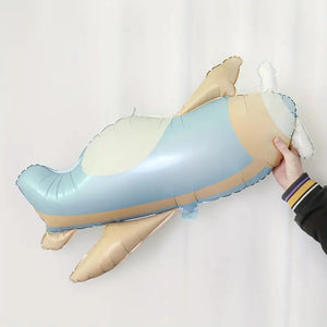Matte Frosted Retro Plane Foil Balloon