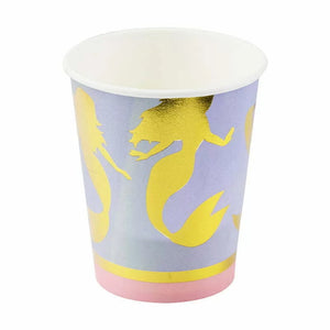 Mermaid Foil Paper Cups 8pk