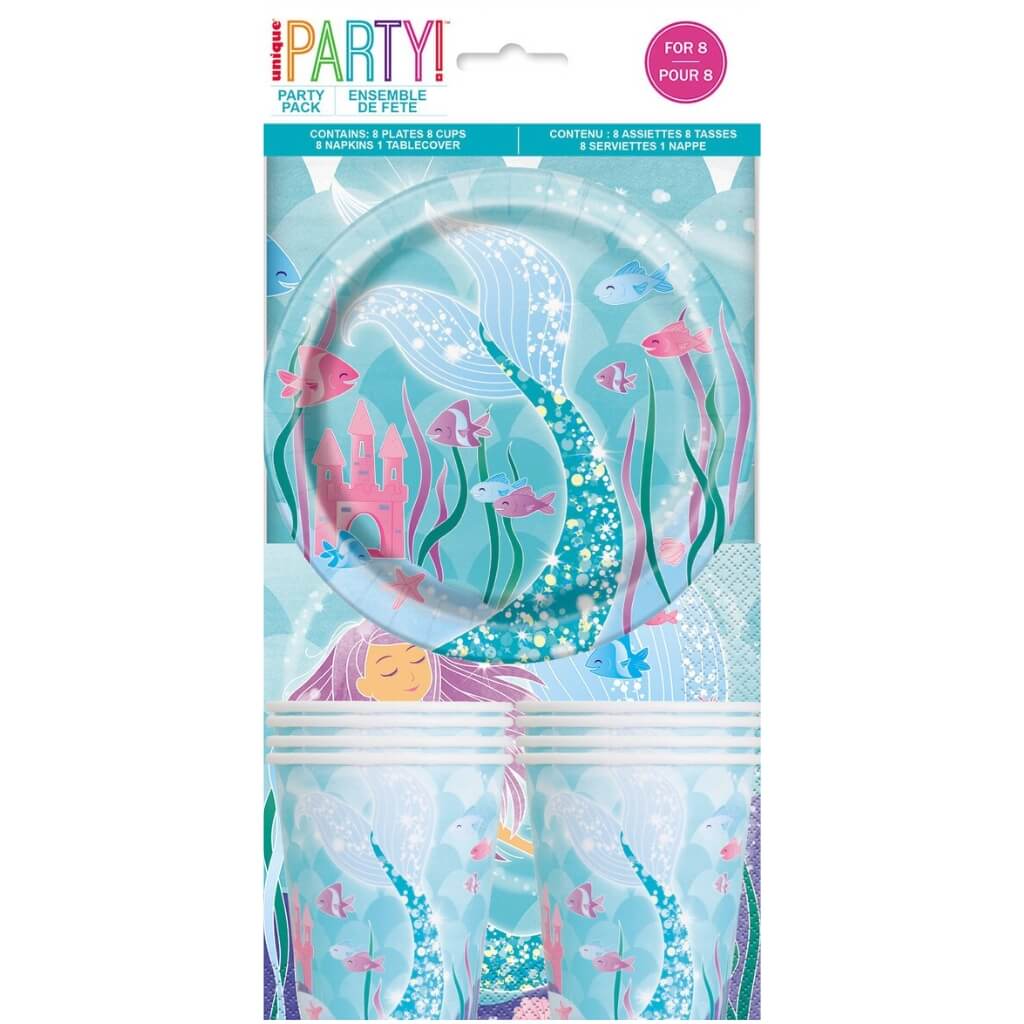 Sparkling Mermaid Party Bundle for 8 25pk