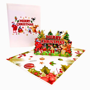 Handmade Australian wildlife Christmas greeting card