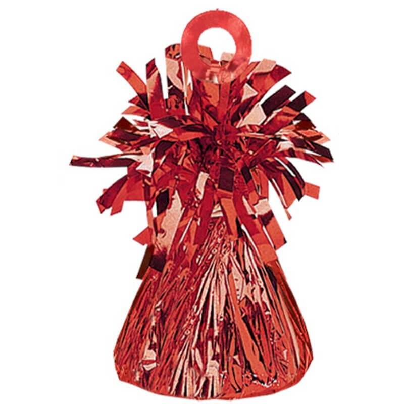 Small Foil Balloon Weight - Metallic Red