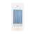 Metallic Blue Taper Candle 6 Pack