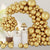 Metallic Chrome Gold Latex Balloon Garland DIY Kit 129pcs