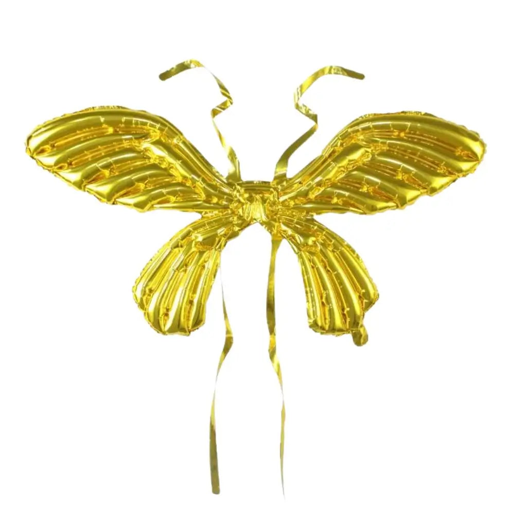 Large Butterfly Fairy Wing Foil Balloon - Metallic Gold