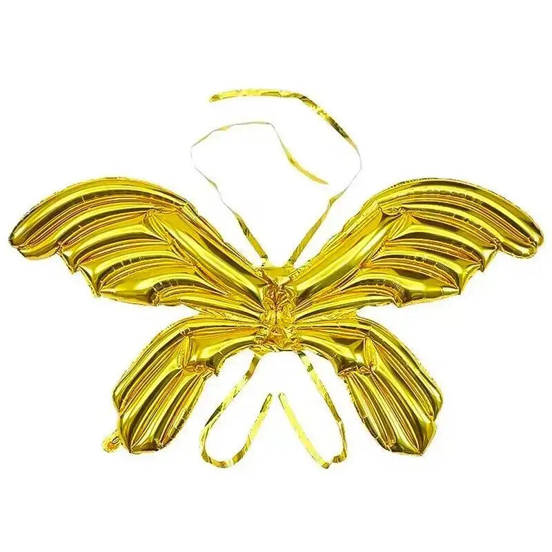 Large Butterfly Fairy Wing Foil Balloon - Metallic Gold