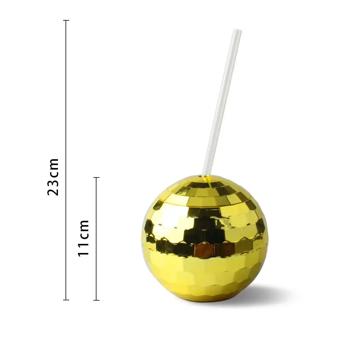 Metallic Gold Disco Ball Cocktail Cup