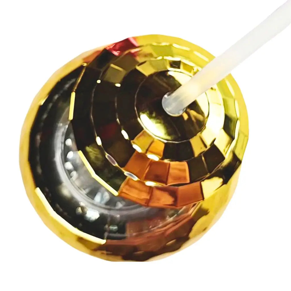 Metallic Gold Disco Ball Cocktail Cup