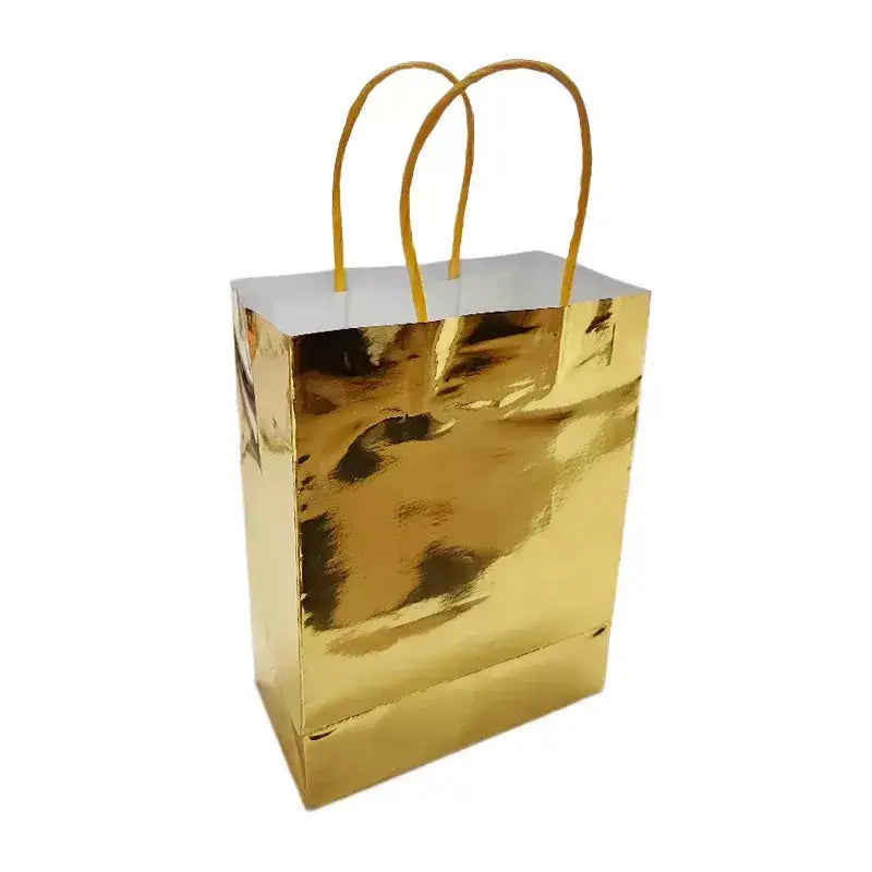 Metallic Gold Foil Paper Gift Bags 4pk